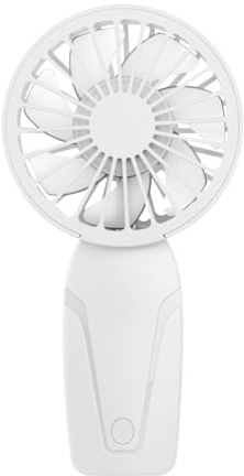 Demiawaking USB Aufladbar Handventilator, Leise Handventilator, Mini Ventilator, 3 Geschwindigkeiten, Klein Mini Handventilator für Zuhause, Büro, Reisen und Outdoor (Weiss)