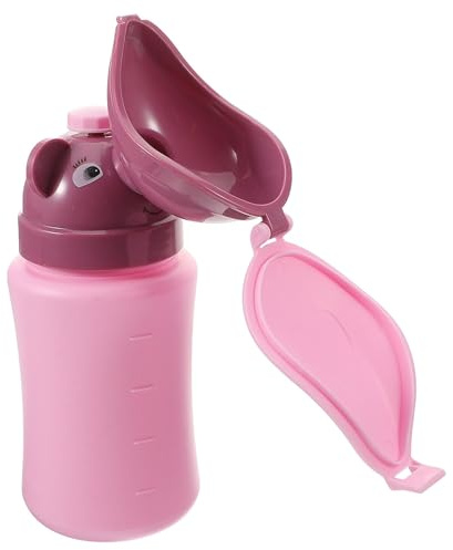 Orinal Portátil para Niños Pequeños Rosa Abs para Viaje y Noche | Solución de Emergencia, Uso en Coche y Desplazamientos, Diseño Compacto para Llevar Facilidad