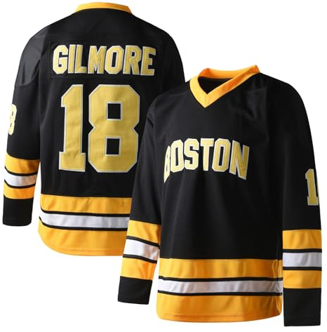 Happy Gilmore 18 Adam Sandler 1996 - Camiseta de hockey sobre hielo para hombre, color negro, tallas S-3XL, Negro -, Small