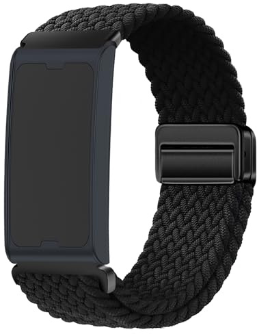 PONATTENO Braided Band Compatible for Amazfit Helio Strap/CMF Watch 3 Pro, Magnetic Buckle Design, Breathable Soft Elastic Sport Wristband for Helio Strap Fitness Tracker