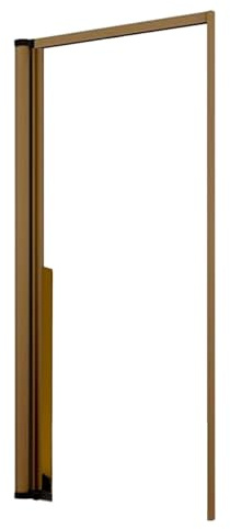 Zanzariera a Rullo Riducibile Laterale SENZA GUIDA A TERRA per Portefinestre in kit fai da te Vari Colori e Misure Guida ribaltabile (Bronzo, 140 x 250)