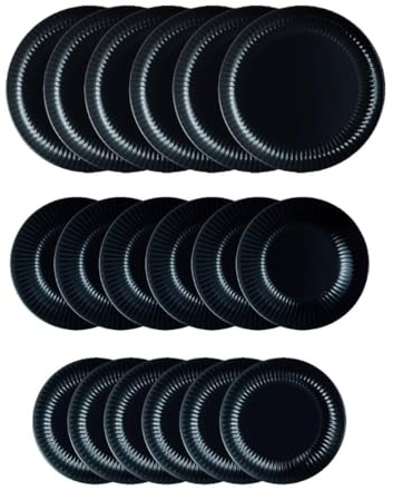 Luminarc Cottage Vajilla Vidrio Negro Cottage Luminarc Apto Microondas Apilable