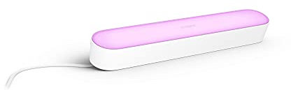 Philips Hue - Kit Extensión Barra de Luz Hue Play, Luz Blanca y de Colores, Sincroniza tus luces con el contendio de tu TV y juegos, Funciona con Alexa, Google Assistant y Apple HomeKit, Blanco