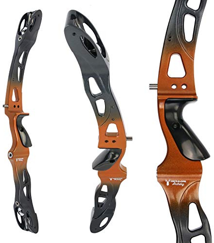 Jackalope Zircon Mittelstück ILF Schwarz Orange 1038 g Rechtshand 25 Zoll | Aluminium Magnesium Legierung einstellbare Wurfarmausrichtung zusätzliche Buchsen für Zubehör gepolsterte Tasche