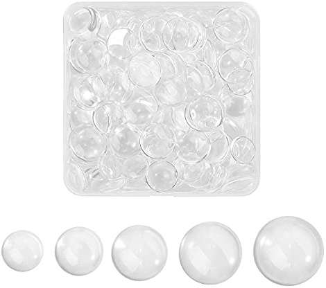 BEEFLYING Muggelsteine Glassteine Bunt Deko, 150 StüCk Transparente A | 12 mm Gemischte Glasnuggets Glücksstein, für DIY Handwerkliche Herstellung Schmuckherstellung Heimdekoration