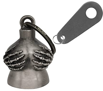 Motorcycle Bell with Hanger for Biker, Good Luck Biker Bells & Motorcycle Accessories, Keychain Luck Bell
