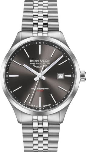 Bruno Söhnle Unisex Analog Quarz Uhr mit Metall Armband 17-13225-842