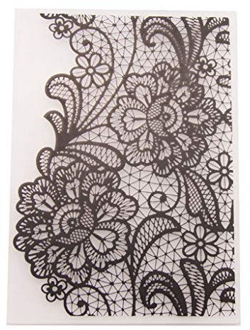 Oilmal Prägeschablone, Blumennetz, Kunststoff, Prägeschablone, Schablone für DIY, Scrapbooking, Fotoalbum, Kartenherstellung, Basteln, Dekoration