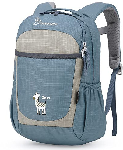 MOUNTAINTOP Kinderrucksack mit Brustgurt Kindergartenrucksack Mädchen Jungen Rucksack Mini Schultaschen für 3-6 Jährige Kinder im Kindergarten (Blau)
