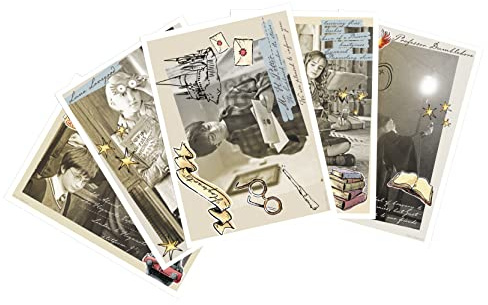 ABYSTYLE – Set de Cartes Postales HARRY POTTER Set 2 – Produit Officiel – 5 Cartes Collector – Papier Haute Qualité – Univers Magique