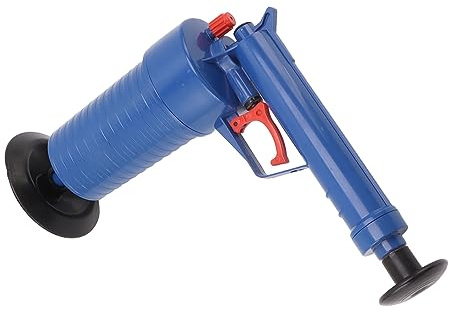 Spacnana Desatascador de Drenaje de Aire, Desatascador de Drenaje de Inodoro, Herramienta Multiusos para Eliminar Obstrucciones de Drenaje con 4 Tapones de Goma para Drenaje de Suelo,