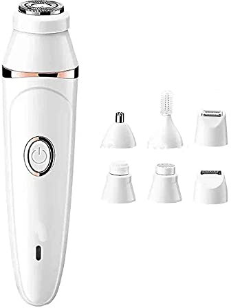 Depilatore elettrico per viso, epilatore elettrico per donne, peli del viso, 7 in 1, rasoio per il viso, ricaricabile, epilatore viso da donna, kit di strumenti di bellezza istantaneo e indolore, per