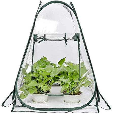 - Invernadero | Invernadero de jardín plegable - Casa de flores transparente con diseño de ventana lateral, cubierta a prueba de pájaros para interior y exterior