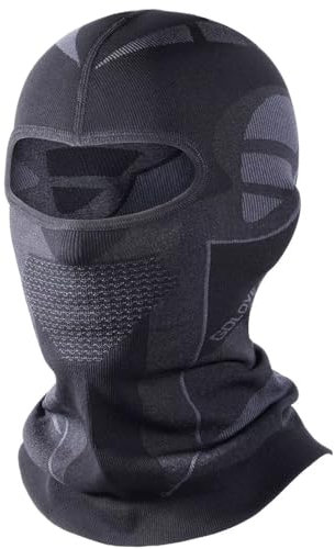 Mulor Passamontagna Donna Maschera da Sci Maschera Integrale Fodera per Casco Traspirazione dell'umidità Alta Elasticità