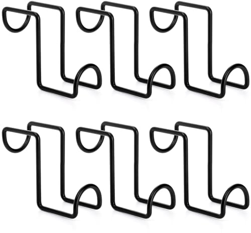Cididu 8 Pcs Tack Hook 4 Inch, Heavy Duty Horse Halter Rack, Over Rail Bridle Hooks, Metal Horse Water Bucket Hangers for Hanging Horse Bridles, Saddle Fence Door Holder, Horse Stall Accessories