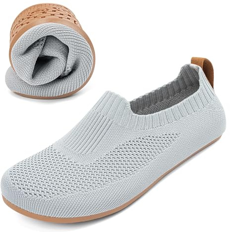 KOWAYI Chaussons Homme Antidérapantes Pantoufles Atmungsaktiv Confort d'intérieur Slippers Semelle en Caoutchouc Unisex Maison Chaussures
