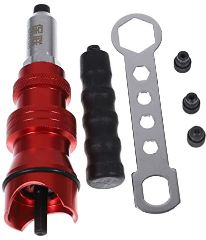 iplusmile Rivet Gun Head Adapter Aluminum Alloy Material for Electric Rivet Drill Adapter for Automotive Tools for Casting Projects