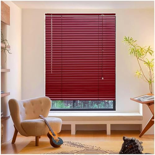 Horizontale Jalousien aus Aluminium, 70 x 140 cm, Verdunkelungsvorhänge, Metall-Fensterrollos für Fenster, anpassbare Breiten 45/70/95/100/115/130 cm, Lampenschirme für Heimdekoration