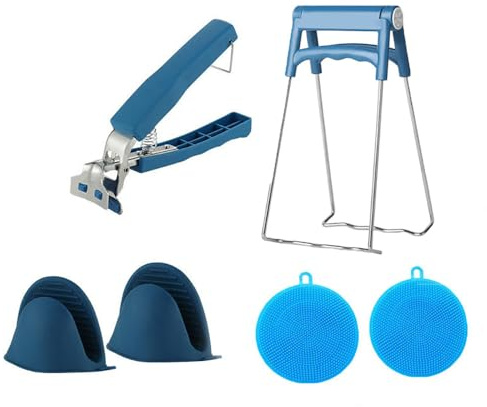 UQMIQURA Pinza per Teglie, Pinze da Cucina, Pinza Antiscottatura, Pinze da Cucina, Clip Ciotola, Set da Cucina Anti-Calore, Adatto per la Cucina Microonde,Ciotola Calda, Utensili da Cucina