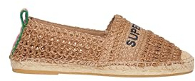 Superdry Crochet Espadrille EMB Shoe, damsneakers, naturliga, 40 EU, Naturlig, 40 EU
