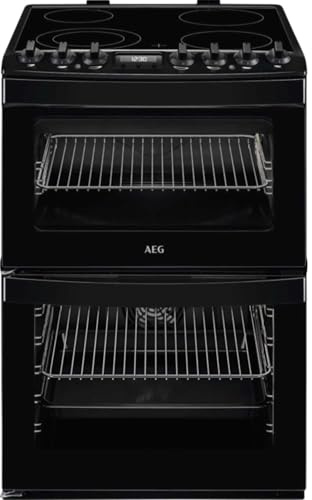 AEG CCB6741ACB SteamBake Cooker with Ceramic Hobs - Black