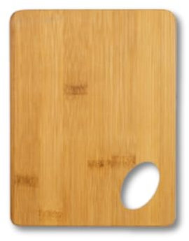 pubblienne Tagliere Bamboo 20x15 cm - Tagliere Professionale Antibatterico da Cucina Resistente e Reversibile - Taglieri in Legno di bambù con Foro di Impugnatura