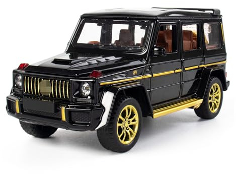 MODVKVK G63 AGM 1/32 Spielzeug Modellauto mit Licht & Musik, Zurückziehfunktion, Legierungsdruckguss, Ideal für Kinder ab 3 Jahren und Autosammler (Schwarz)