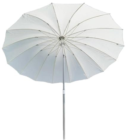 Parasol D'extérieur Shanghai Ø 200 cm, Parasol de Plage UPF 50+, Inclinable, Hauteur Réglable, Mât en Aluminium