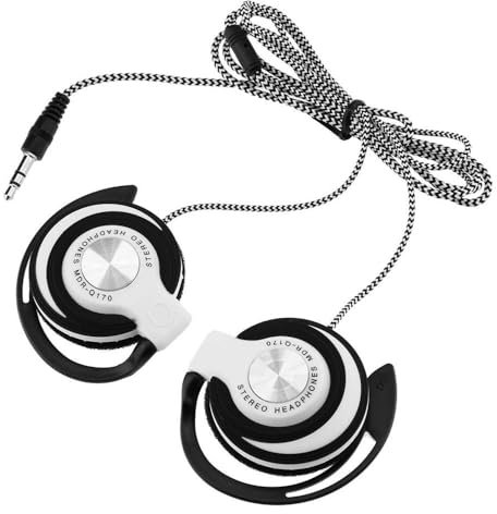 3.5mm Wired Gaming Headset On-Ear Sports Headphones Ear-hook Music Earphones for Smartphones Tablet Laptop Desktop PC