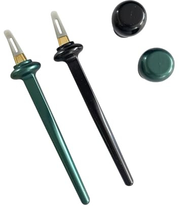 Lot de 2 pinceaux en silicone pour eyeliner - Outils de guidage imperméables pour les yeux - Baguette de guide pour les mains tremblantes - Maquillage débutant