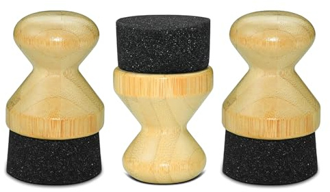 omiinitio Lot de 3 applicateurs d'huile minérale efficaces pour planches à découper en bois Bambou et ustensiles de cuisine en bois Entretien Cuisine Entretien