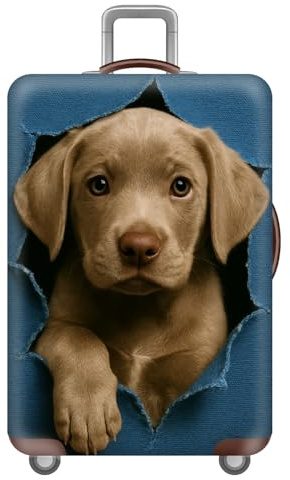 Elastisch KofferhüLle FüR 18-32 Zoll,Reise KofferschutzhüLle,Waschbare GepäCkabdeckung Aus Polyester,Reisekoffer SchutzhüLle Mit ReißVerschluss,Katzen Hunde Tier Luggage Cover (Farbe 5,XL(29-32inch))