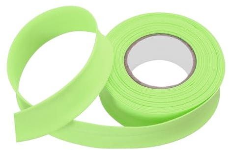 QUARKZMAN 1 Pulgada Cinta Al Bies Plegada Simple De Poliéster Cinta Al Bies Continua A Granel Para Costura Costura Acolchado Ribeteado Manualidades (Verde Fruta 6 Yardas)