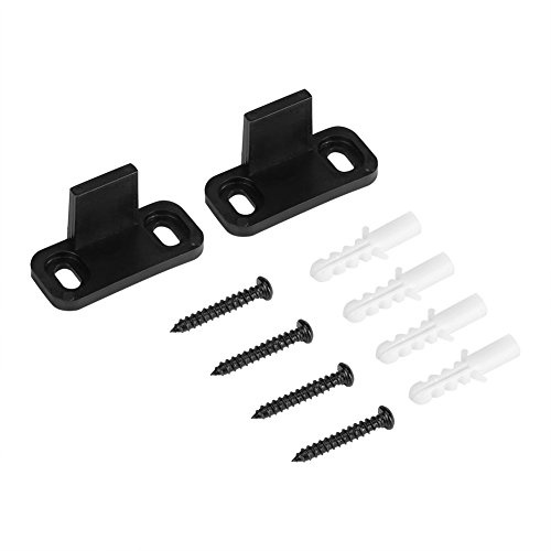 TOPINCN 2pcs Barn Door Boden Führungsrolle Verstellbare Schiebe Barn Door mit Schrauben, sorgt für ruhige und glatte Schiebe