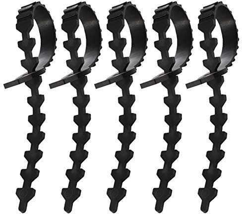 YARNOW 5pièces Sangles De Verrouillage Caoutchouc Flexible pour Arbres Supports Attache Réglables pour Branches Et Vignes Auxiliaires Durables Et Réutilisables