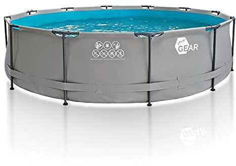 your GEAR Steel Frame Pool - div. Modelle/Größen - rund rechteckig oder quadratisch, 70-122 cm hoch Stahlrahmenpool Gartenpool Aufstellpool Schwimmbecken 300x200 300x300 400x200 Ø 366cm Ø 457cm