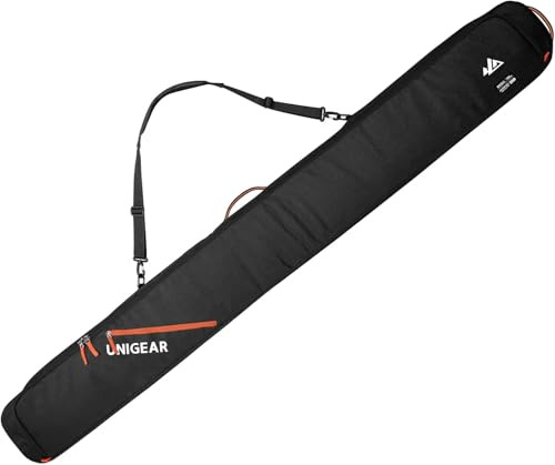 Unigear SKI-Mogul Ski Bag, 360° Fully Padded Protection, Water-Resistant and Durable up to 192cm for Snow Air Travel Transport