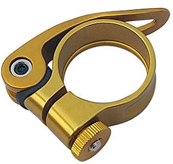LLDDSS Fahrradsitzklemme Fahrradsattelklemme Tube-Clip Schnellspanner Aluminium-Legierung MTB Sattleklemme Mountain Road Bike Parts Accessorie 34,9/31,8 mm (Color : Orange)
