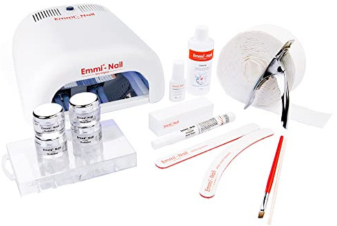 Emmi Nail Gelnägel Starterset Classic | 16-teiliges Set Mit UV-Lampe, 4x Gel Nagellack & Zubehör | Professionelles Maniküre Set Zum Nägel Selber Machen