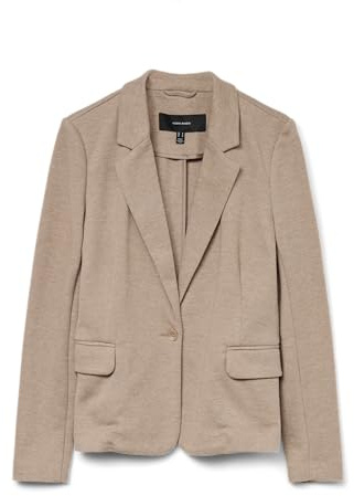 Vero Moda Femme Vmjulia JRS Noos Blazer, Silver Mink, 42 EU