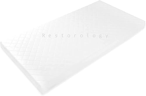 Baby Bedside Crib Mattress - With Full Protection, Hypoallergenic, Super Soft, Breathable, Extra Thick Baby Cot Mattress, Waterproof, Removable Washable Cover, Made In UK (84 x 43 x 5 CM)