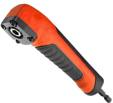 Accesorio de ángulo recto | Adaptador de taladro de metal de 90 grados | Adaptador de impacto de metal, adaptador de taladro eléctrico de suministro de madera para manualidades
