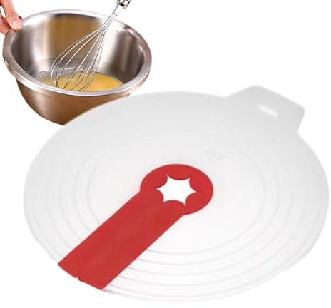 Walopola Protezione dagli Schizzi della Ciotola del Mixer, Protezione dagli Schizzi del Mixer - Protezione per Schermo antispruzzo per Ciotola di miscelazione in Silicone | Ciotola per Uova e
