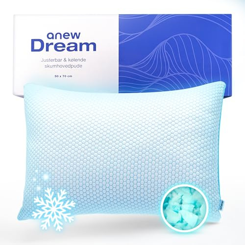 Anew Sleep – Komfortkissen 50 x 70 cm – Hotelqualität & Komfort | Kühlend; flauschige Füllung; weich; ergonomische Nackenunterstützung; für Rücken-, Seiten- & Bauchschläfer; pflegeleicht