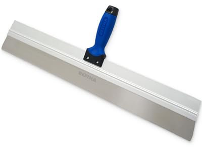 REFINA Skimming Spatula for Plasters, Renders, & Compounds - 27.5 (700mm) Plastering Spatula w/ 0.5mm Stainless Steel Skimming Blade & Ergonomic ‘T’ Handle - Levelling & Plastering Tools