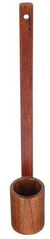 NAMOARLY Vintage Wooden Wine Pickup Ladle for Home Use Handheld Ladle Long Handle for Serving Wine Oil Honey at Dinner Parties