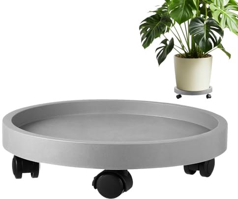 Soporte para Plantas con Ruedas | Soporte para Macetas con Ruedas Giratorias - Accesorios De Jardín, Bandejas De Transporte para Jardinería En Balcón Y Ayuda para Personas Mayores