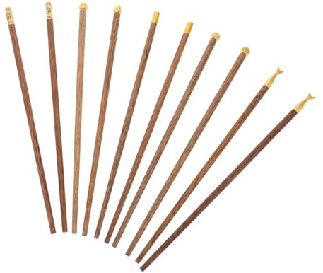LIFKOME Bacchette Giapponesi e Cinesi in Legno Massello di Wengé Riutilizzabili Intagliate Mano con Scatola per Cucina Viaggi Picnic e Occasioni Speciali