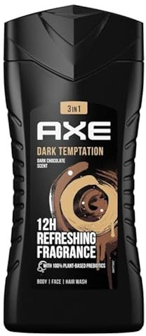 Axe Men Shower Gel 3-in-1 Dark Temptation 250 ml Pack of 12