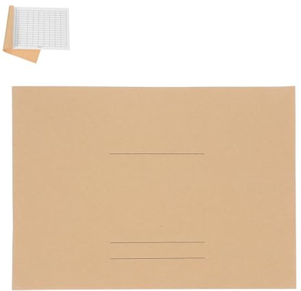 TOPBATHY Grand Livre De Comptabilité Vierge à Carreaux, Format Double Page Horizontal, Pour Gestion D’inventaire Et Suivi Financier, Papier Anti-bavure, Carnet Polyvalent Bureau Et Petites Entreprises